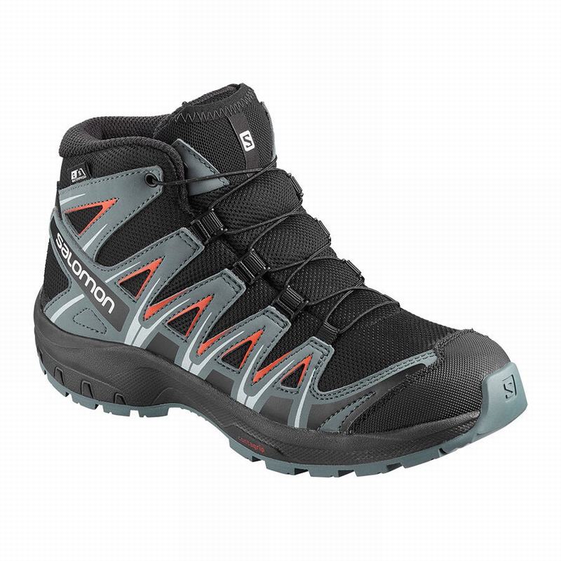 Zapatillas Trail Running Salomon Niños Negras / Rosas - Salomon Argentina XA PRO 3D MID CSWP J ,5923